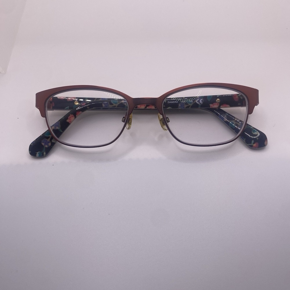 Kate Spade Eyeglasses Women FRAME ONLY Diandra 49-17-140 Burgundy Havana 752
